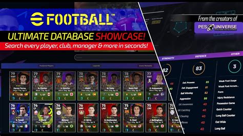 efootball db|efootball database.